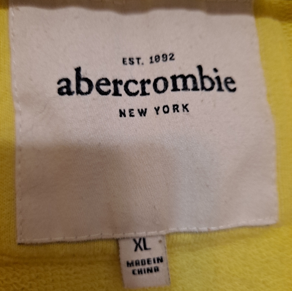 Abercrombie & Fitch Bright Green Short Sleeve Athletic Hoodie - Picture 3 of 5